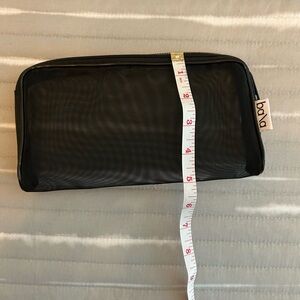 Bala Mesh Zip Pouch Black Travel Organizer Bag